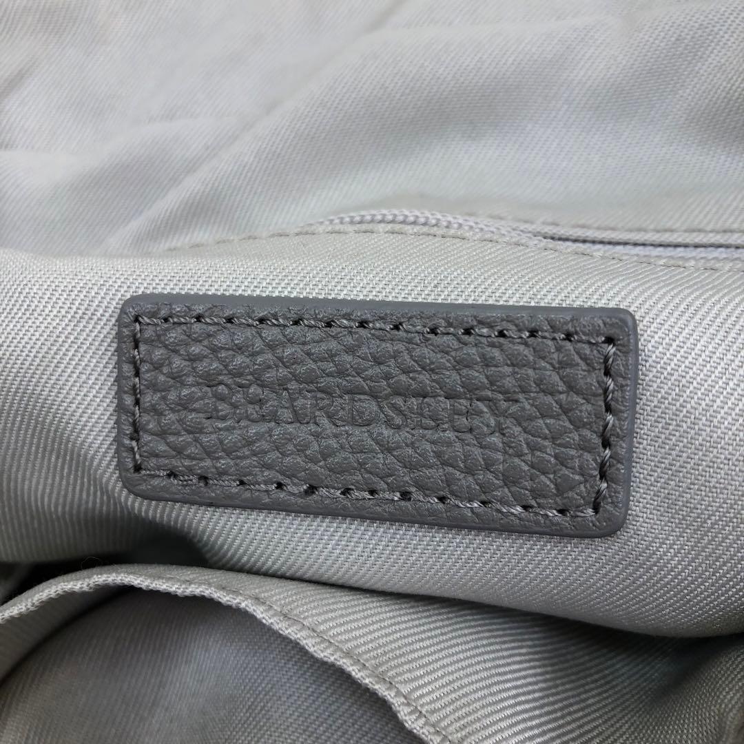 BEARDSLEY レザー ラウンドミディボストン バッグ トープ