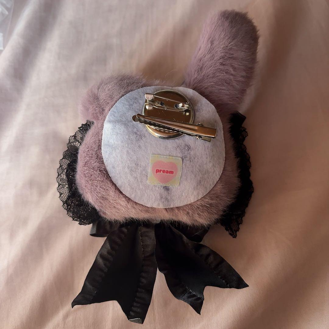 ♡pream 作家さん ぬいぐるみフェイスブローチ ヘアピン♡