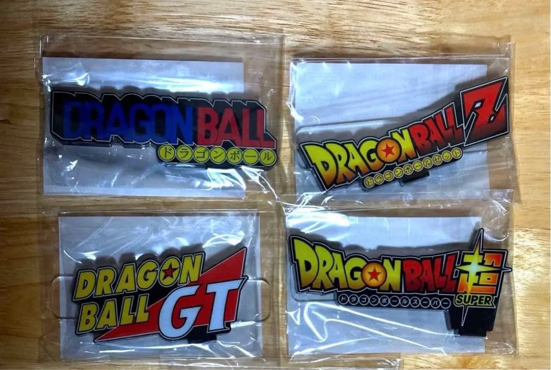 ドラゴンボール アクリルロゴディスプレイEX 4種セット｜オンライン