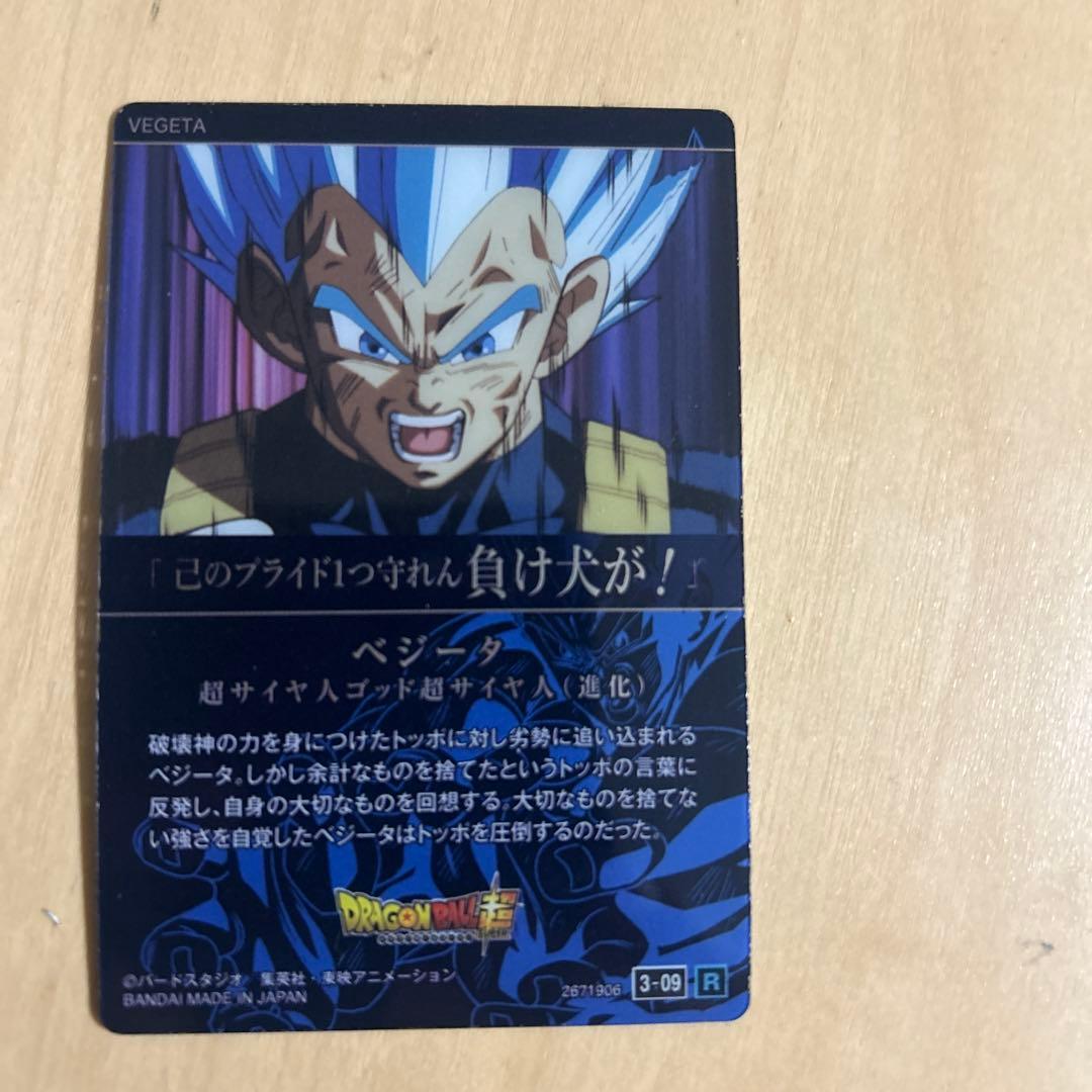ベジータ スーパサイヤ人ゴッドSS（進化）カード