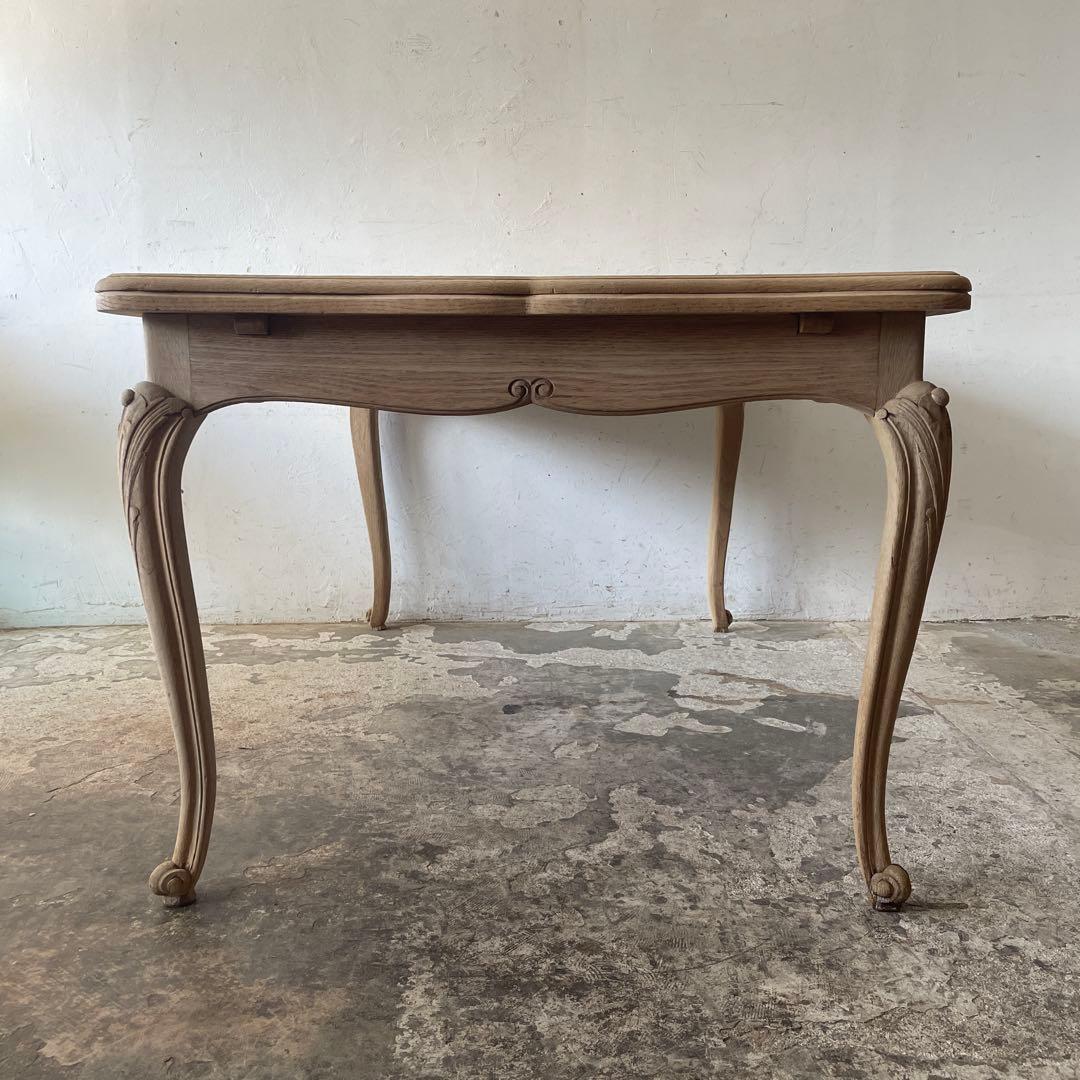 けんけんビンテージ エクステンションダイニングテーブル 剥離