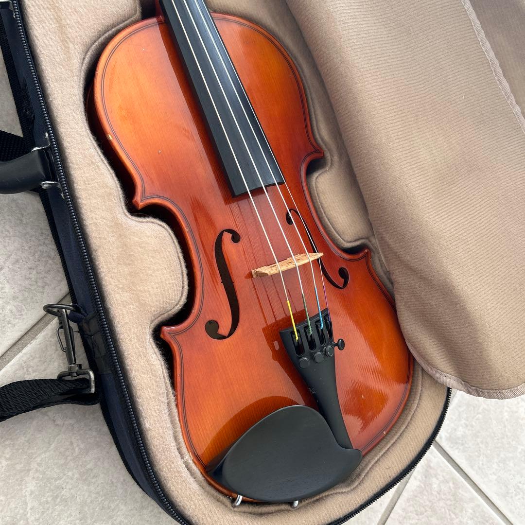 バイオリン ケースと弓付き スズキ SUZUKI 鈴木 1/2 分数