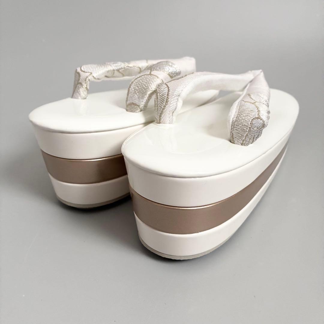 [白椿]織生地草履バッグセット　フリーサイズ　成人式　卒業式