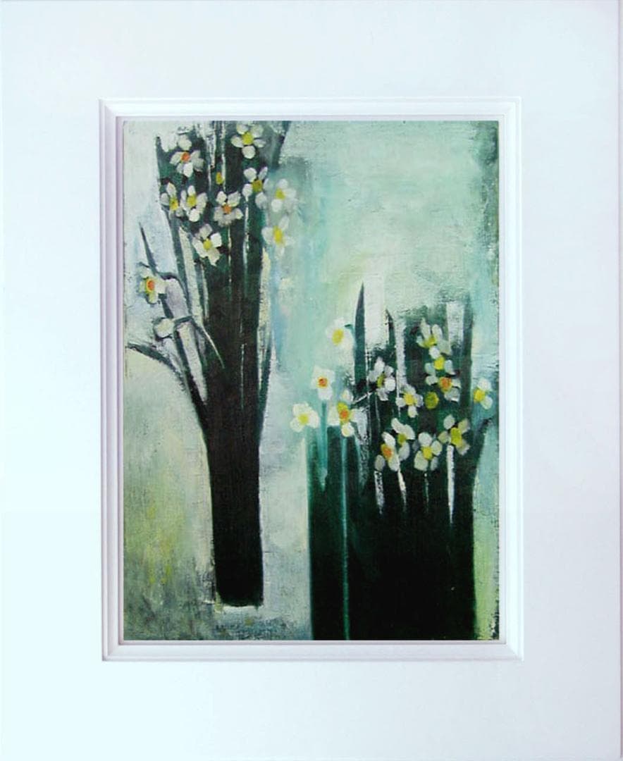 油絵 菅家令子 絵 絵画 インテリア 額付 (白) F6-182023 花