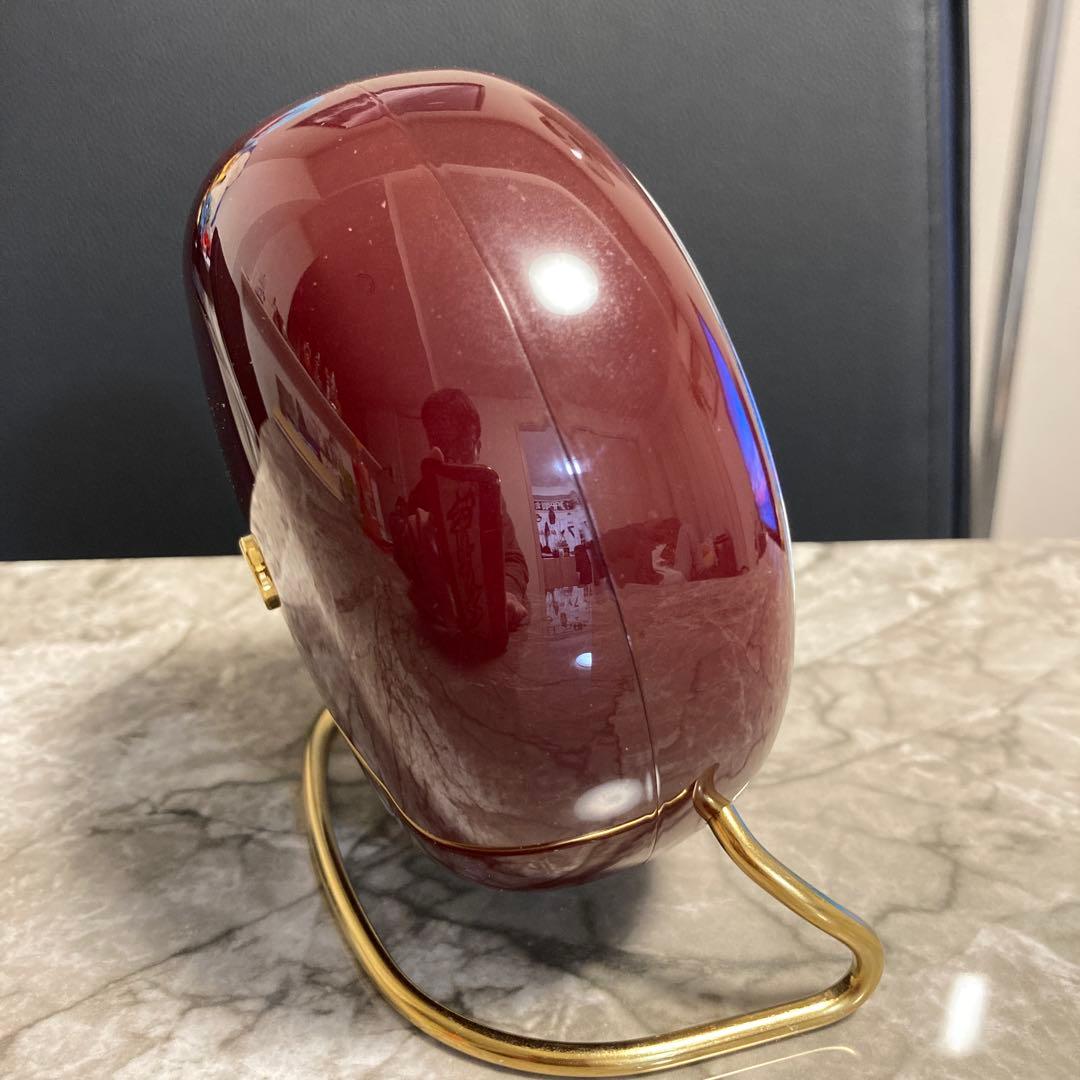 アルネ ヤコブセン ステーション テーブルクロック バーガンディ