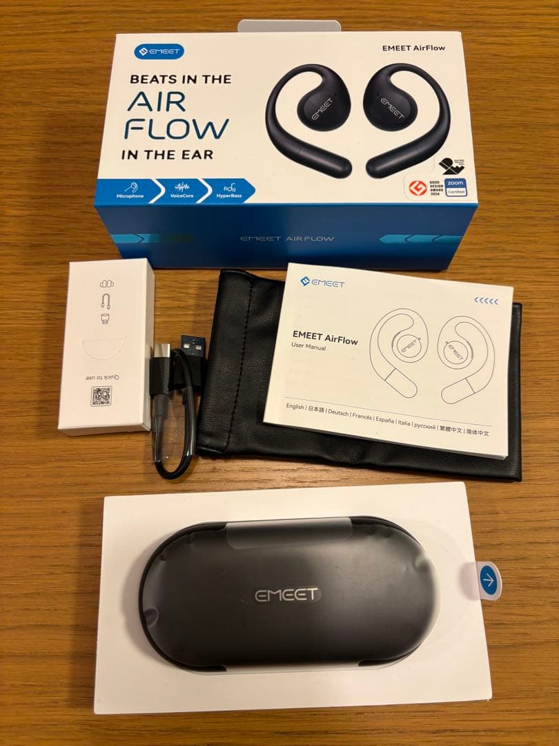 未使用】Zoom認証版 EMEET AirFlow ワイヤレスイヤホン - メルカリ