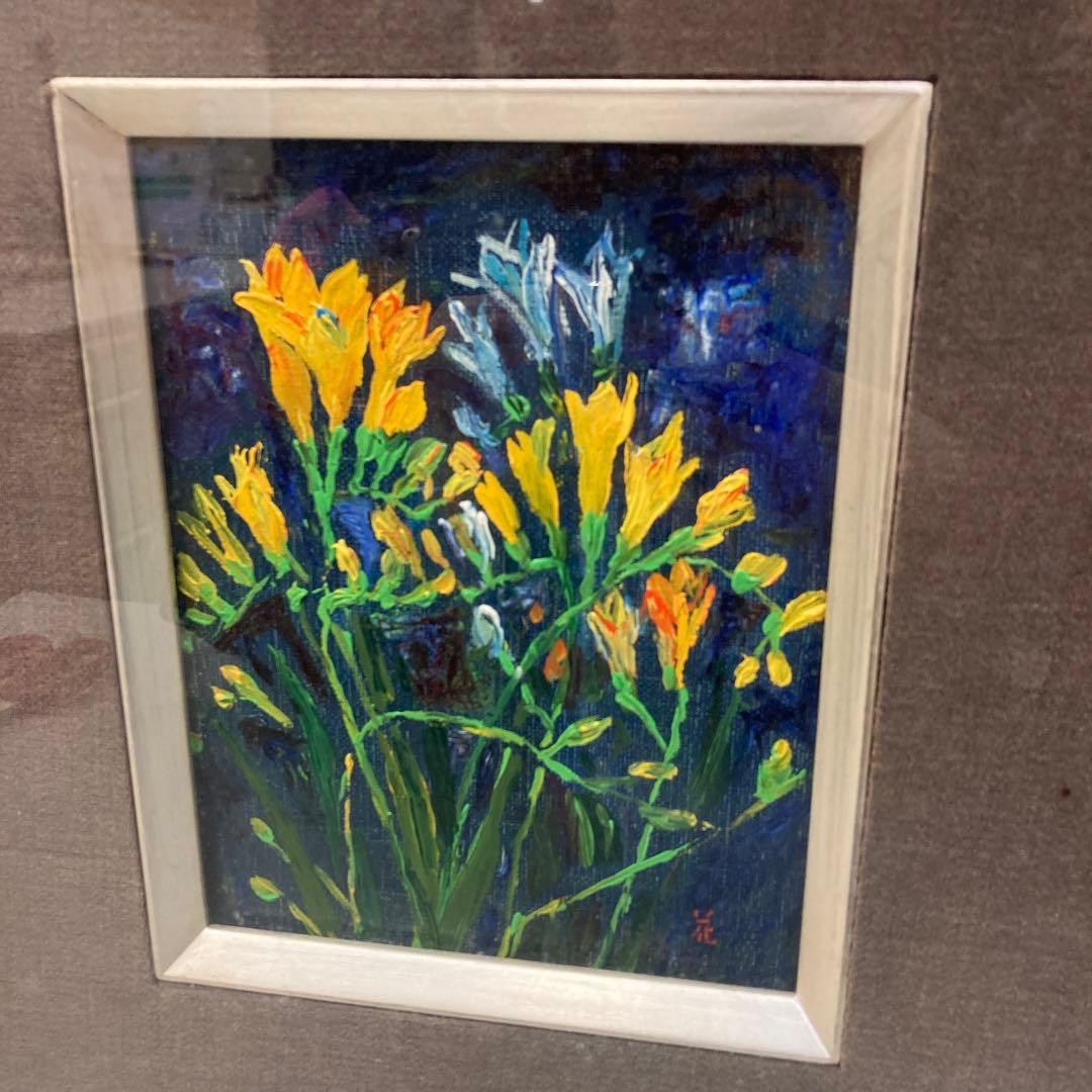 橋本花 絵画 花 インテリア ボタニカルアート 壁掛け 壁飾り 木製フレーム