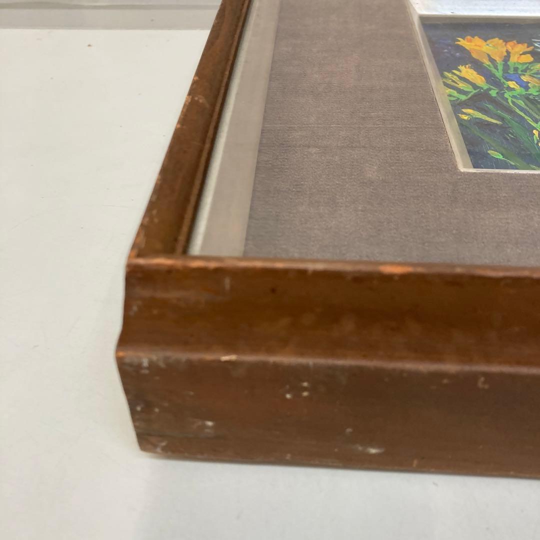 橋本花 絵画 花 インテリア ボタニカルアート 壁掛け 壁飾り 木製フレーム