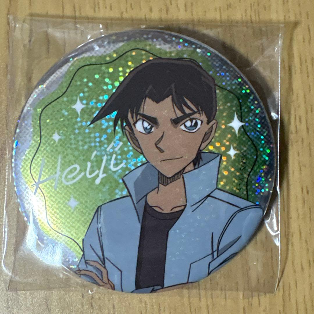 名探偵コナン 服部平次 ホロ缶バッジ - メルカリ