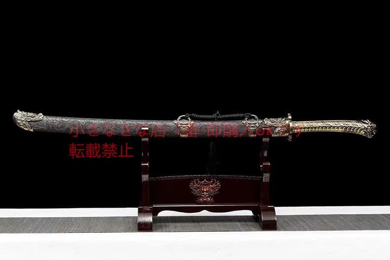 竜頭清刀-金龍雀  古兵器 武具 刀装具 日本刀 模造刀 居合刀