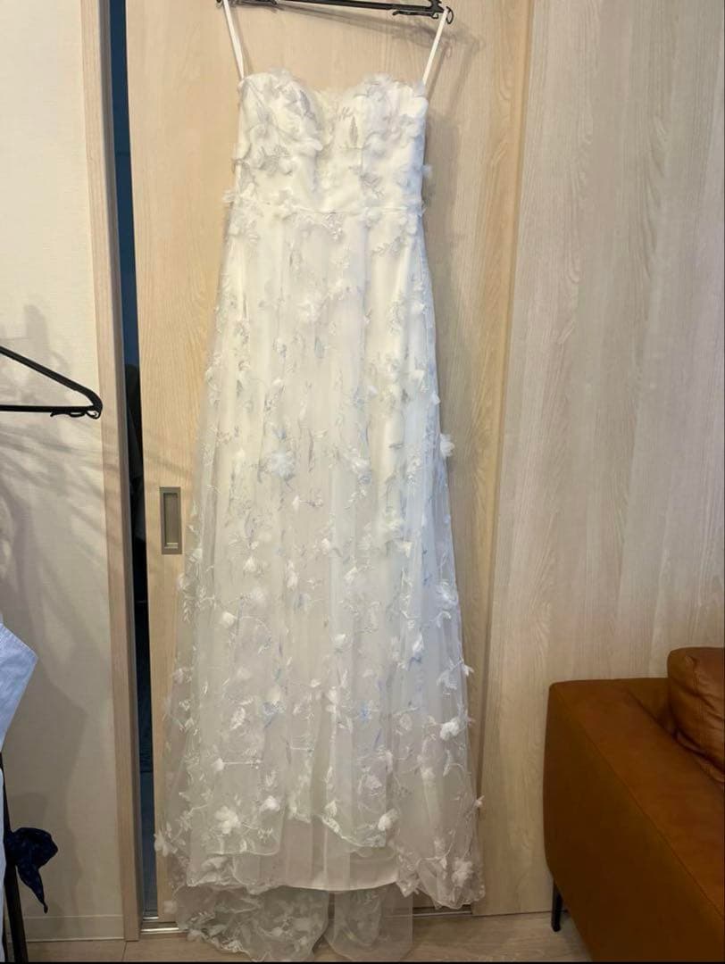 ドレスプロダクション　フラワーレース パフスリーブドレス（W272）