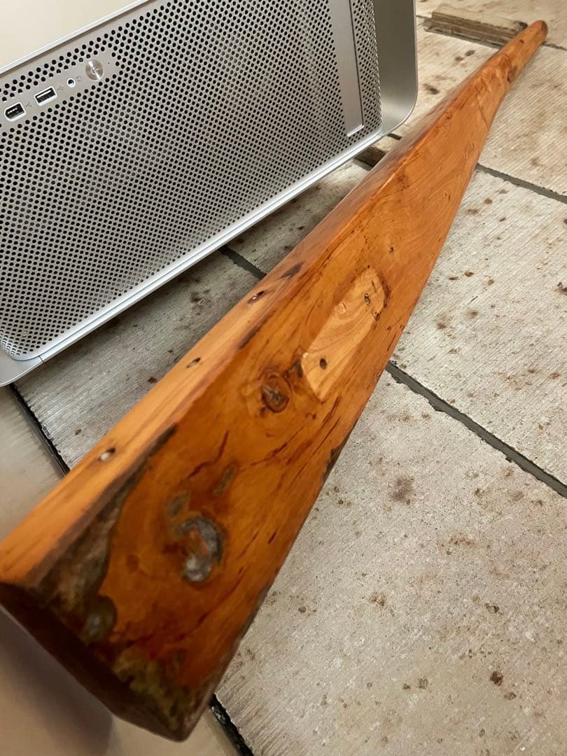 船の舵・小型船・実際に使われていた存在感・損傷ナシ／展示