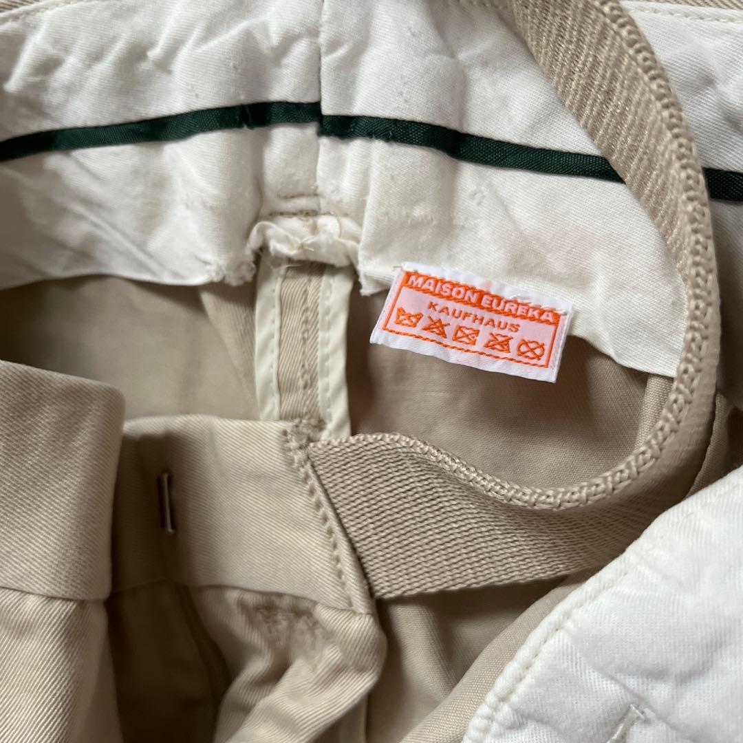MAISON EUREKA ベージュ ワイドパンツ