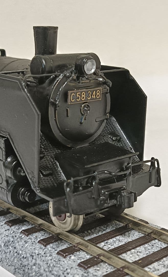 HOゲージ 宮沢模型 Ｃ58蒸気機関車、メンテナンス済、走行します。