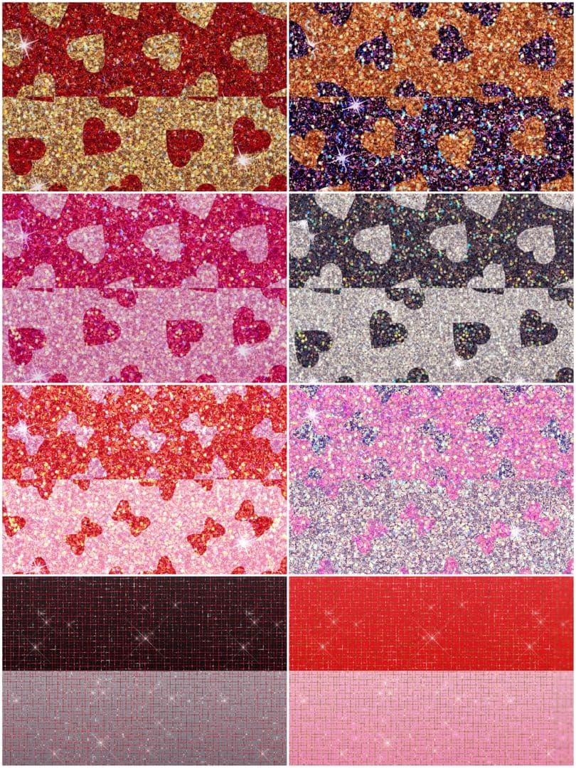 ザクザクまばゆい♡ラメデザペset 80枚 A4 デザインペーパー おすそ分け