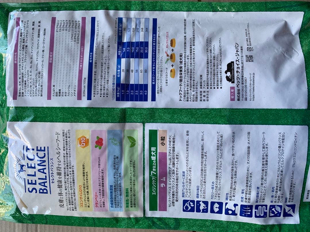 セレクトバランス エイジング 高齢犬用 ラム 小粒 7kg - メルカリ