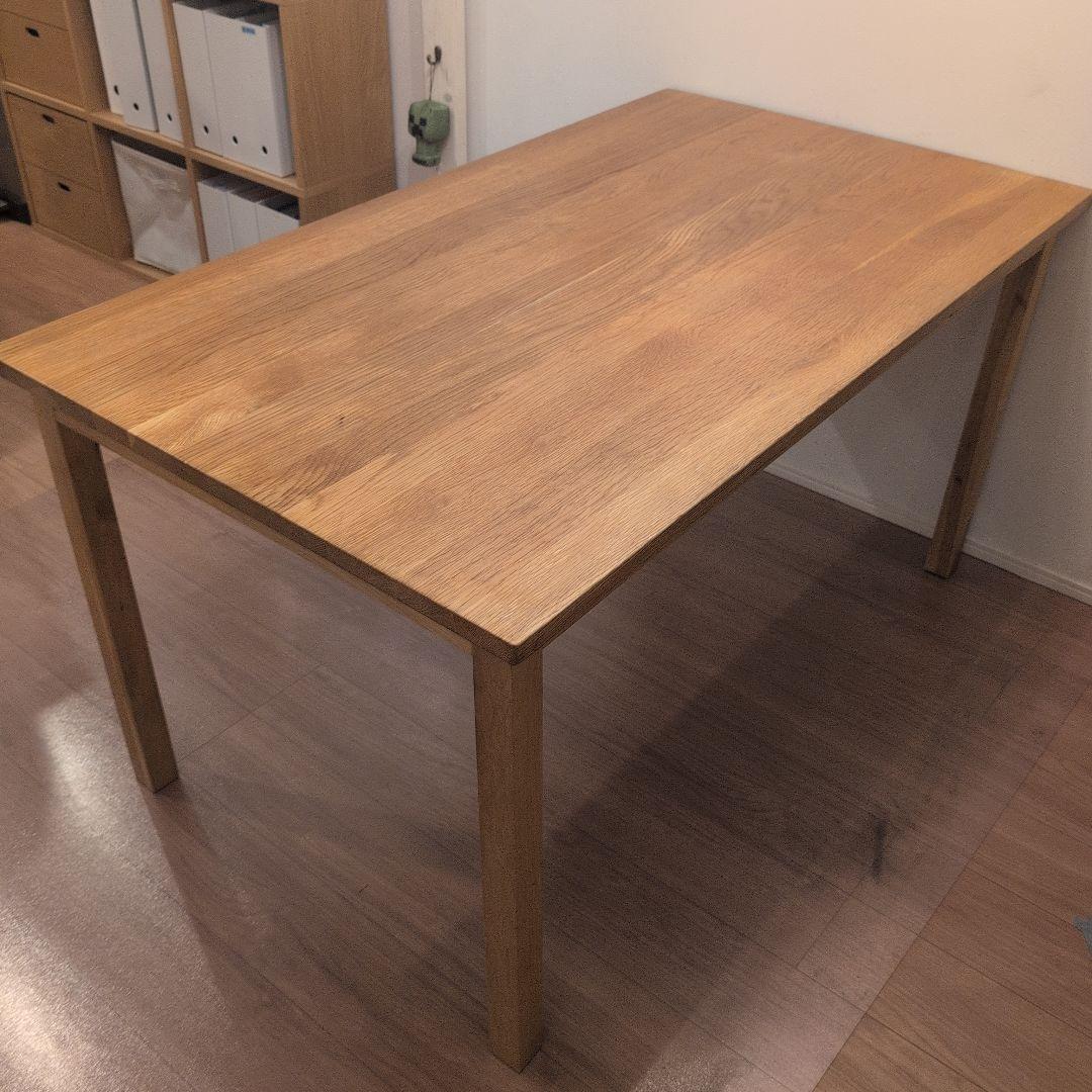 ゆ*う様 無印良品 無垢材ダイニングテーブル オーク材 140×80×72 マッ
