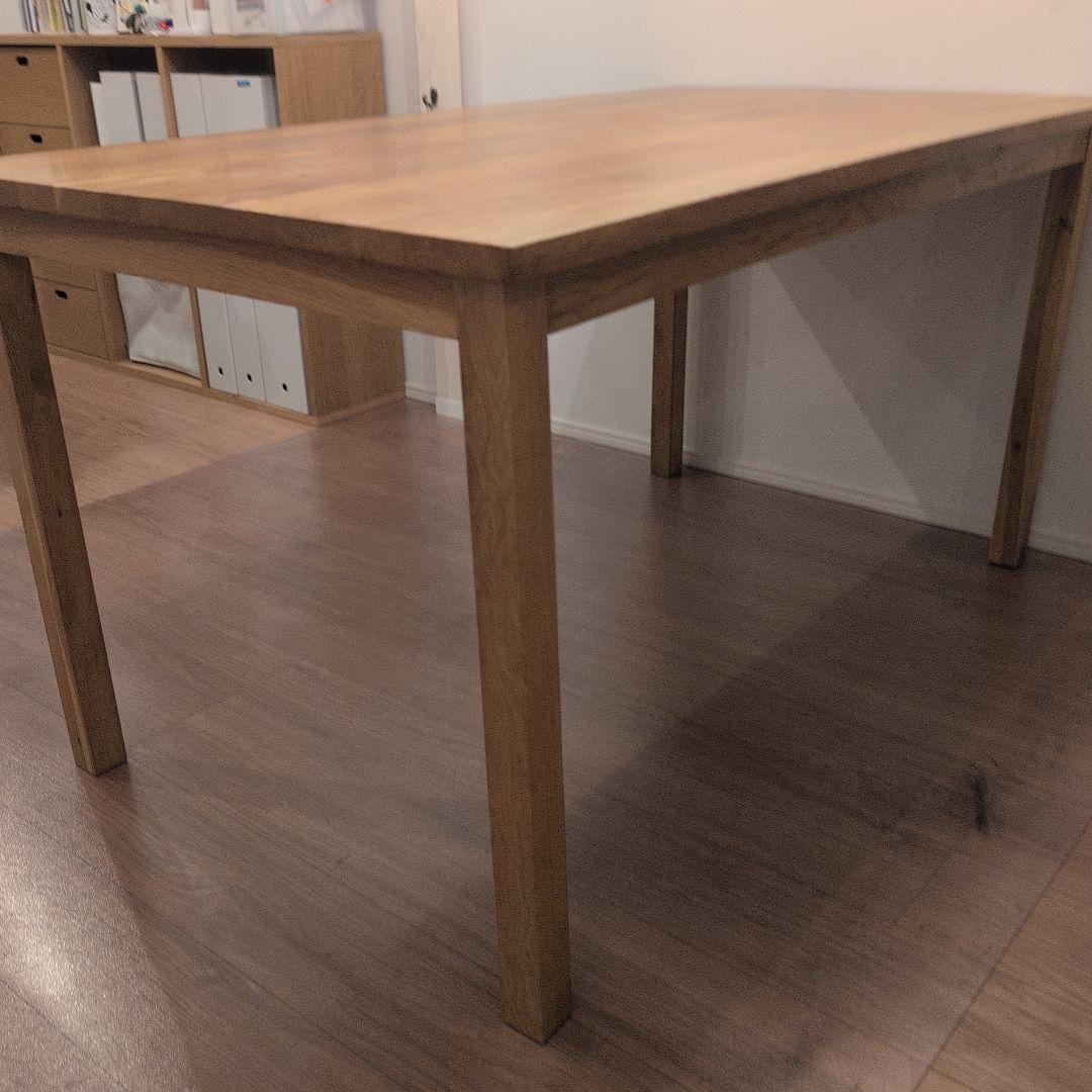 ゆ*う様 無印良品 無垢材ダイニングテーブル オーク材 140×80×72 マッ