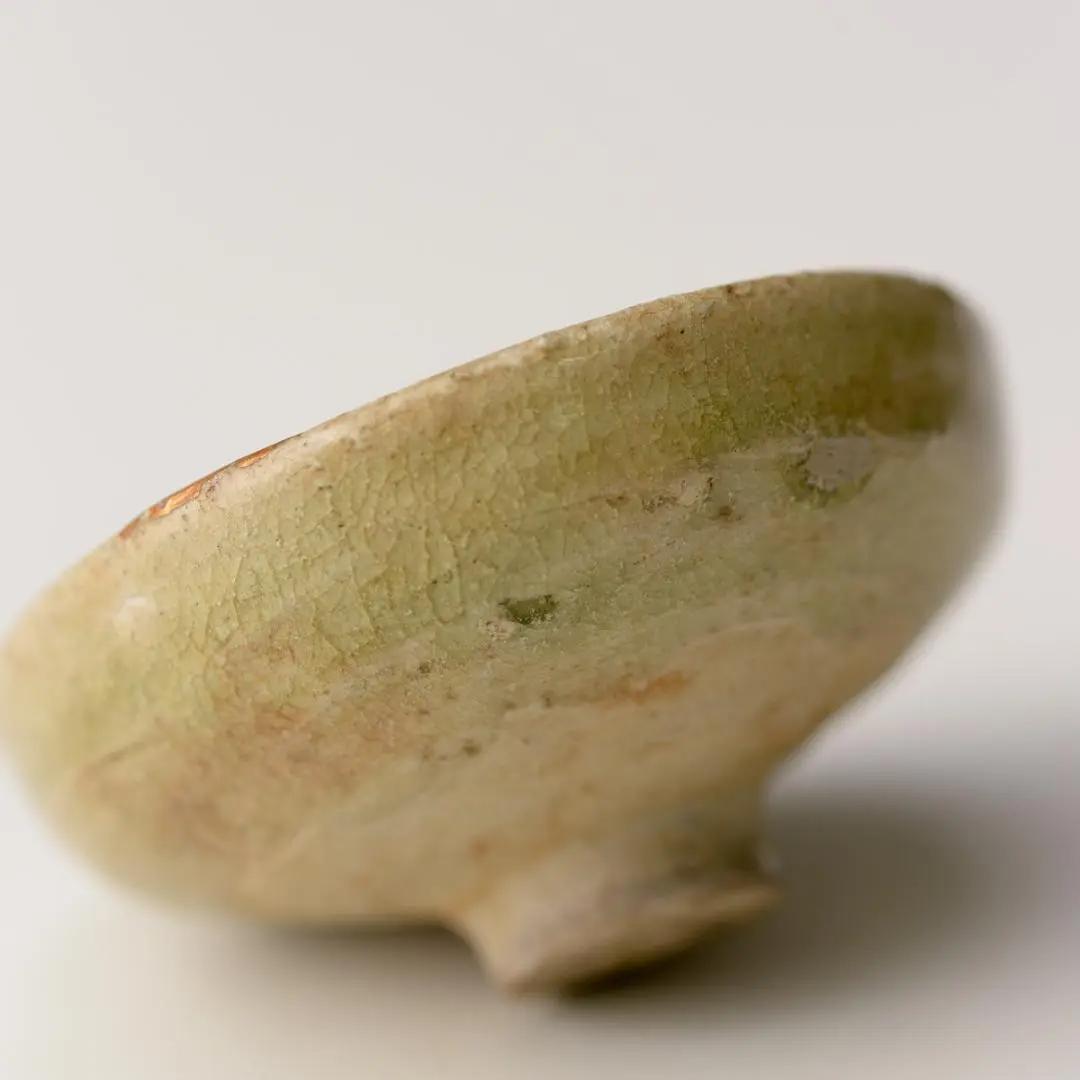 ◇137◇ 江戸時代 古黄瀬戸盃 骨董品 発掘品 ぐい吞み