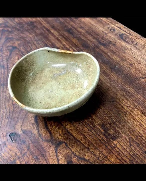 ◇137◇ 江戸時代 古黄瀬戸盃 骨董品 発掘品 ぐい吞み