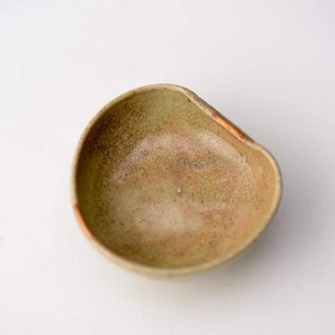 ◇137◇ 江戸時代 古黄瀬戸盃 骨董品 発掘品 ぐい吞み