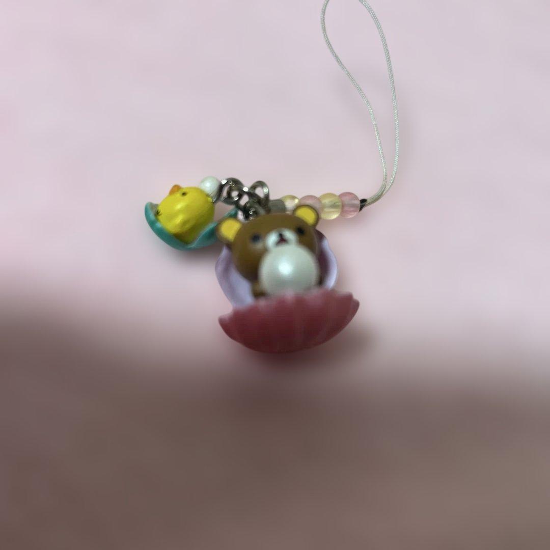 リラックマ　ご当地　ストラップ　根付　三重　真珠　キーホルダー