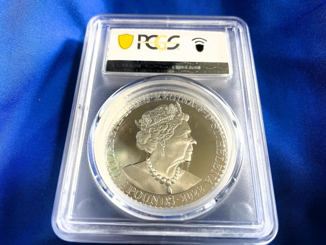 2022エリザベス2世 2oz 銀貨69 ゴチッククラウン ポートレート 165