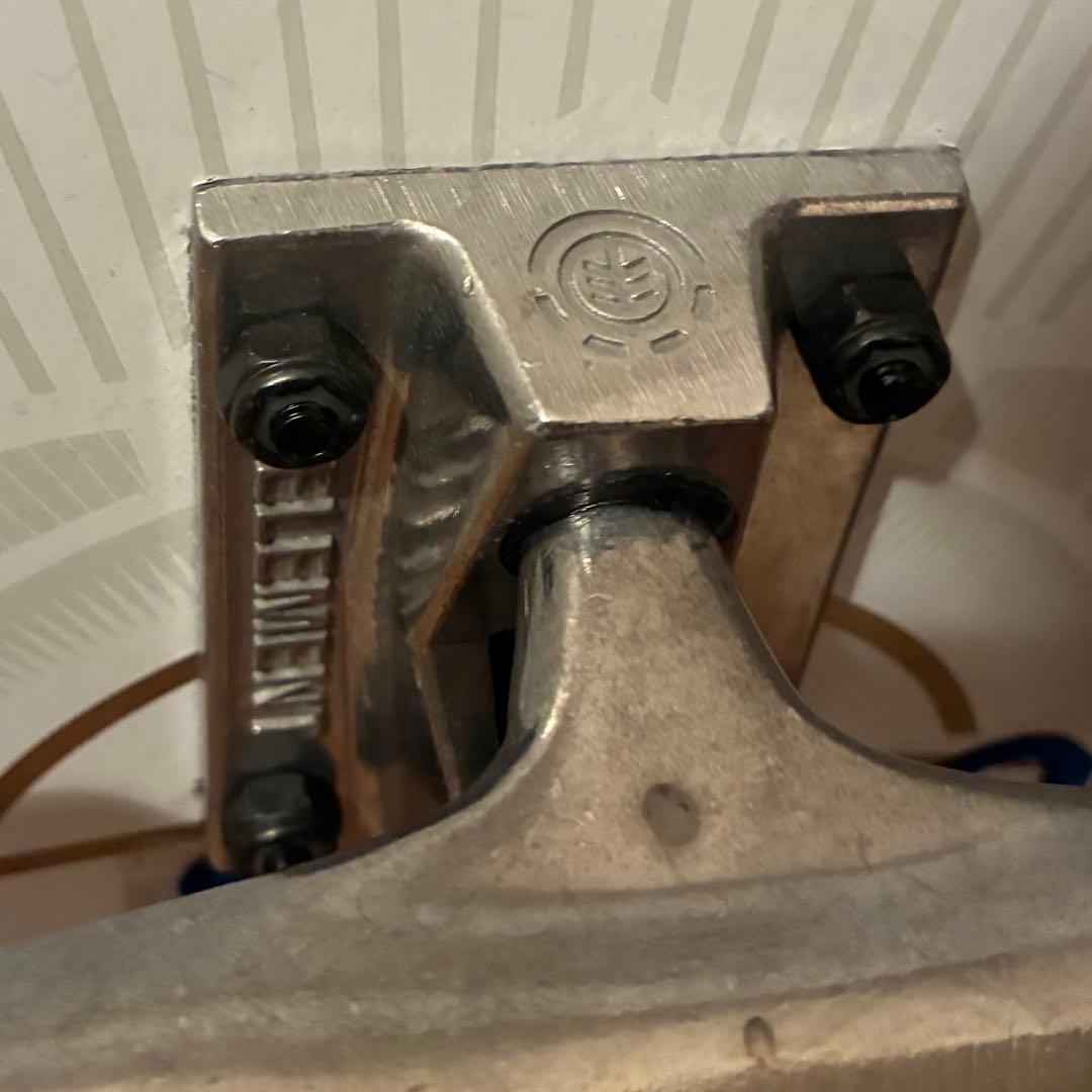 【8インチ】 ELEMENT スケートボード コンプリート ホワイト/ゴールド