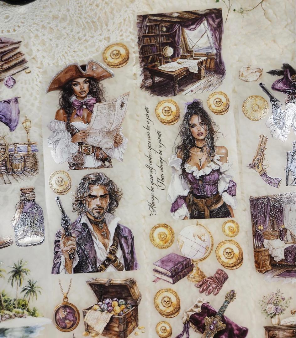 海外マステ切り売り Lana'sScrapShop 海賊 パイレーツ 海 人物 - メルカリ