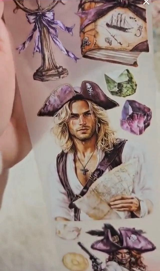 海外マステ切り売り Lana'sScrapShop 海賊 パイレーツ 海 人物 - メルカリ