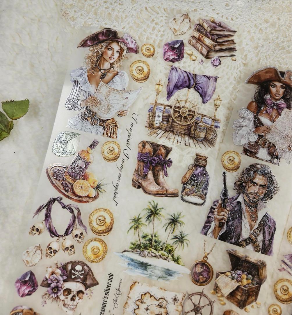 海外マステ切り売り Lana'sScrapShop 海賊 パイレーツ 海 人物 - メルカリ