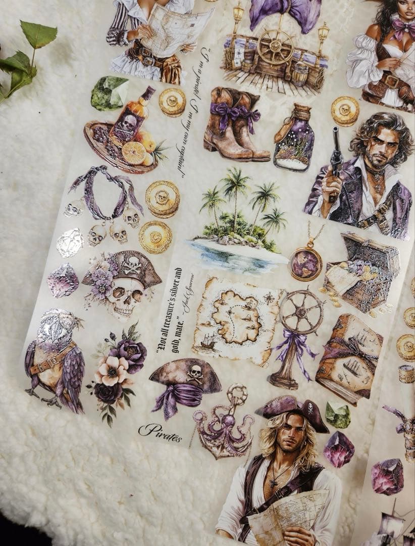 海外マステ切り売り Lana'sScrapShop 海賊 パイレーツ 海 人物 - メルカリ