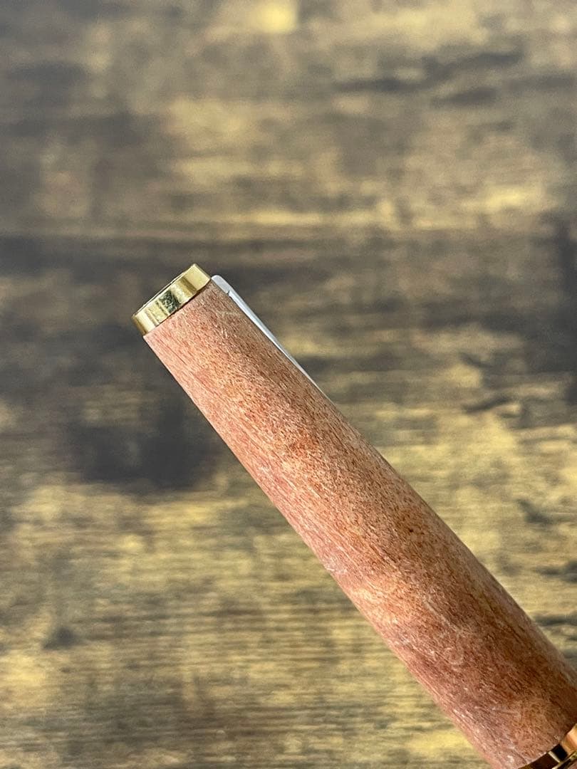 1975年製 初代カスタム 高級天然 イタヤカエデ 大型18金 万年筆 細字