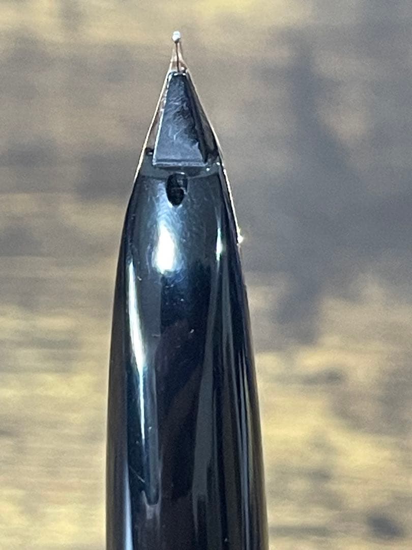 1975年製 初代カスタム 高級天然 イタヤカエデ 大型18金 万年筆 細字