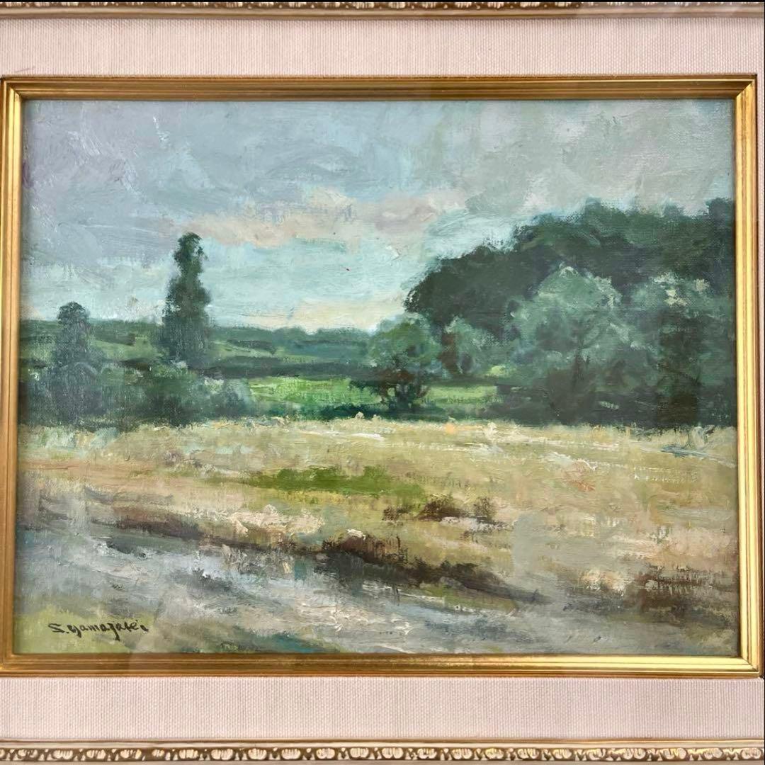 山崎翠祥 風景 油絵 日本肖像芸術協会理事 東峰美術株式会社 登録済