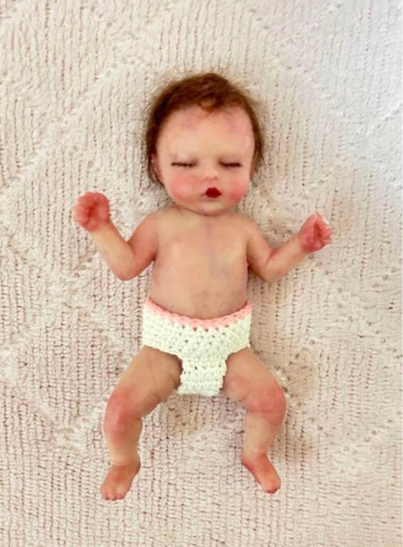 ミニチュア フルシリコン リボーンドール 10㎝ Ecoflex 150941295 MCN