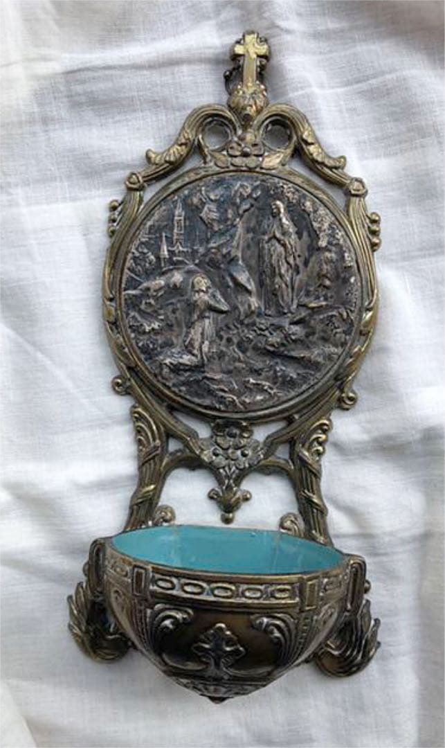 フランスアンティーク金色レグール聖水盤 T24の通販はau PAY