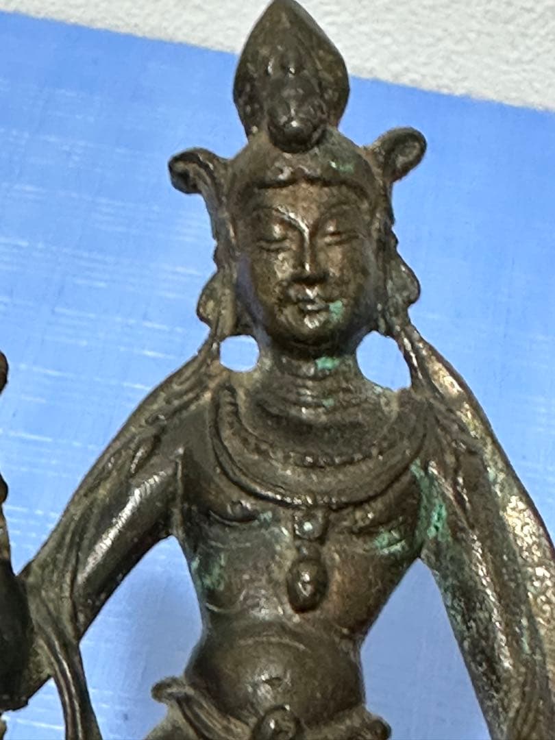 観音仏 中国仏像 キズある