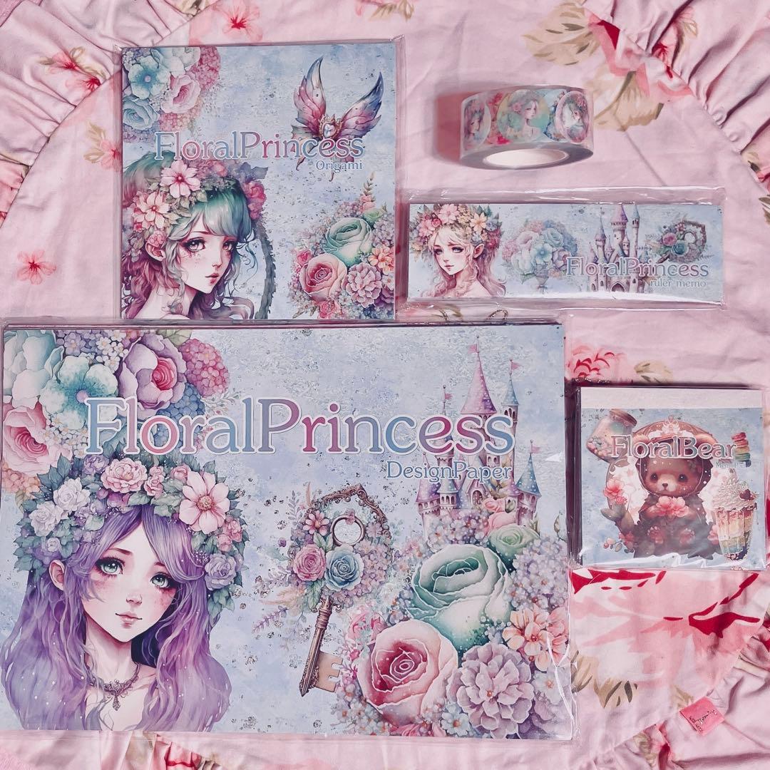 nene ❤︎ Floral Princess ・Floral Bear ❤︎ 5点 折り紙 デザイン