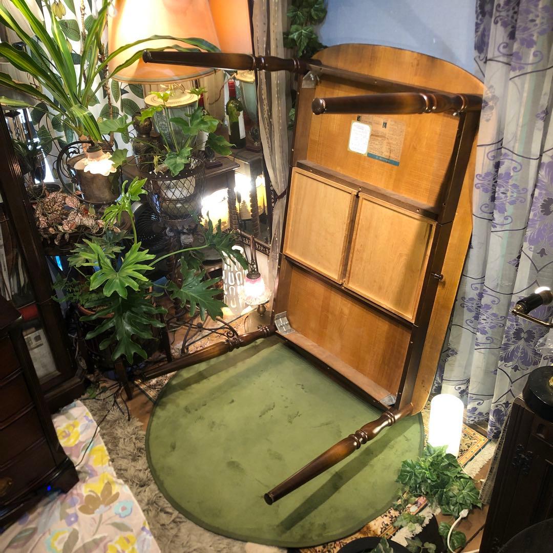 Sale キツツキマーク ヴィンテージ オーバルテーブル１２５