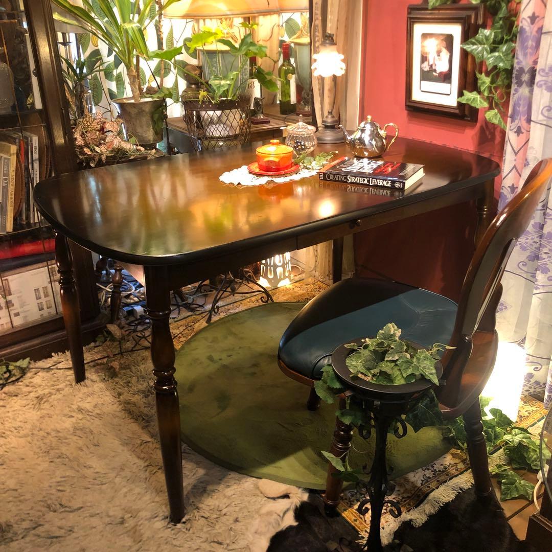 Sale キツツキマーク ヴィンテージ オーバルテーブル１２５