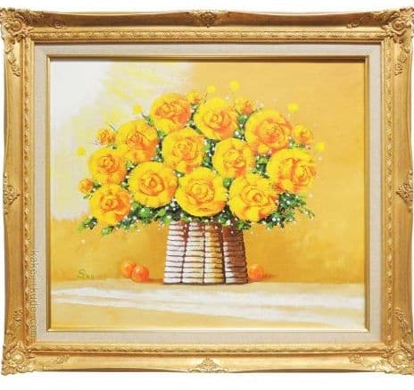 黄色いばら　油絵