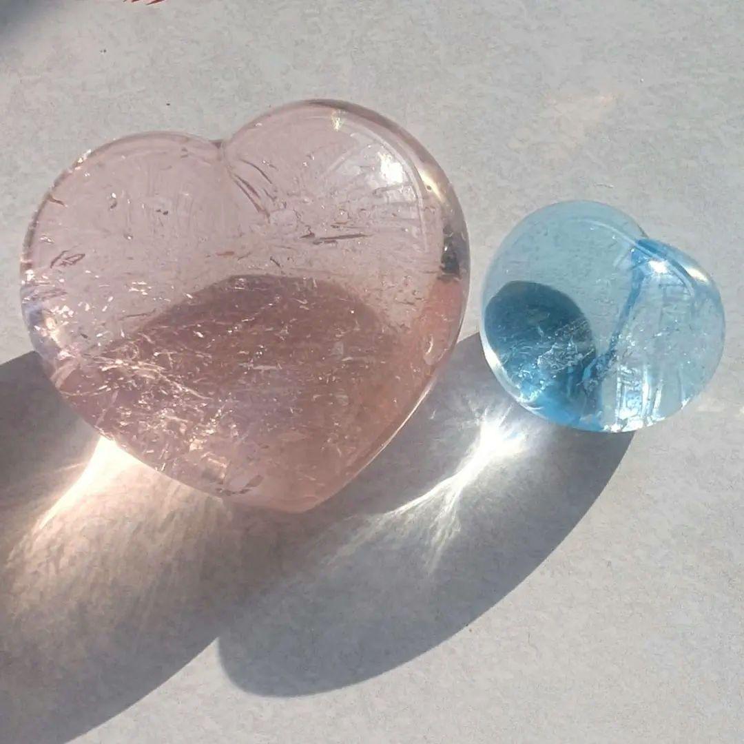 【美品】イーダーオーバーシュタイン磨きのモルガナイトとブルートパーズ 美品】イーダーオーバーシュタイン磨きのモルガナイトとブルートパーズ