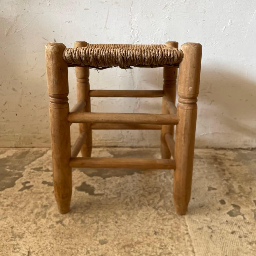 年末・年始SALE 藁スツール　剥離