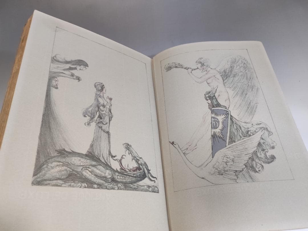 ポガニー 挿絵本 「ローエングリン」 ワーグナー  古書 洋書 アンティーク