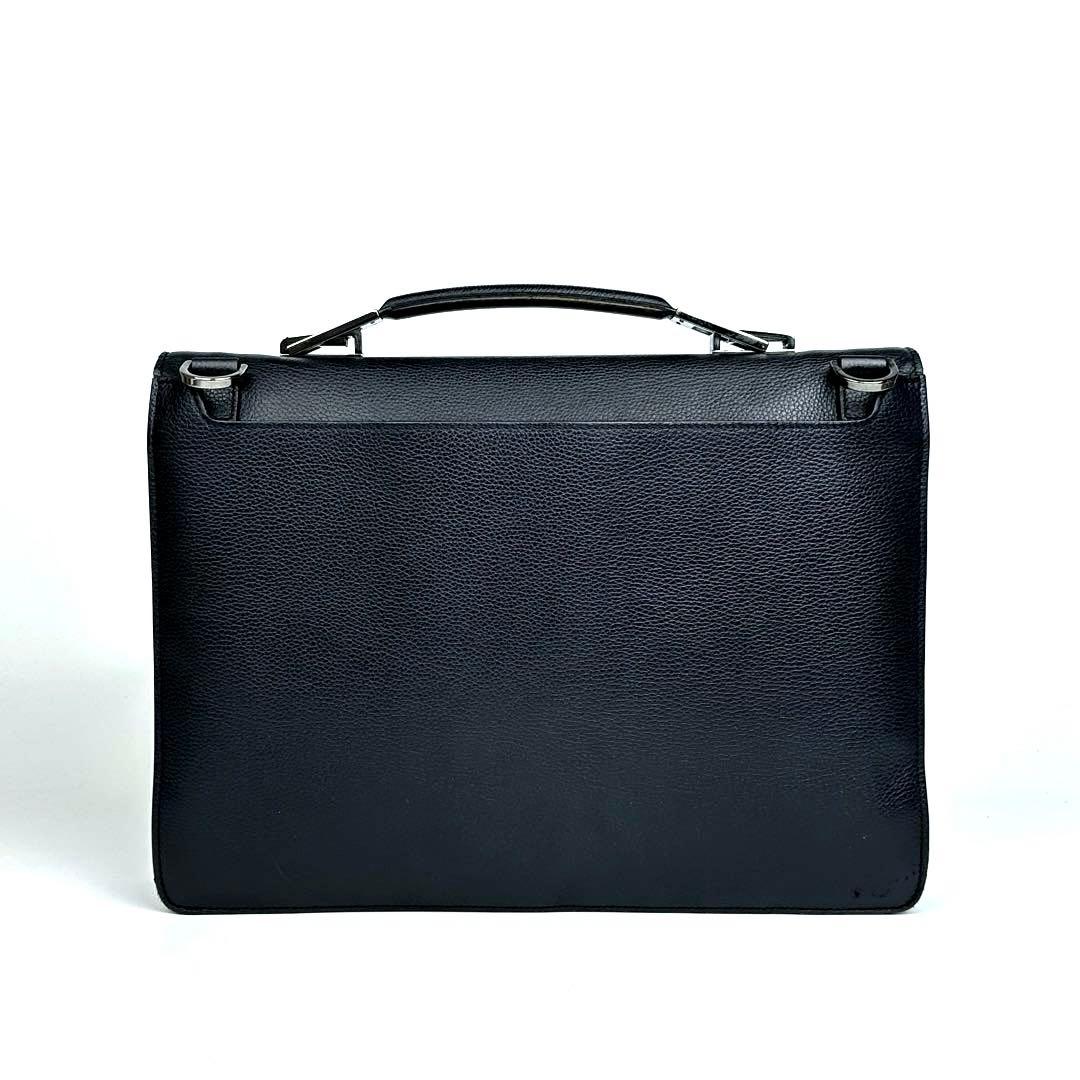 滋賀倉庫 ディオール エリート ビジネスバッグ フォーマル シルバー金具