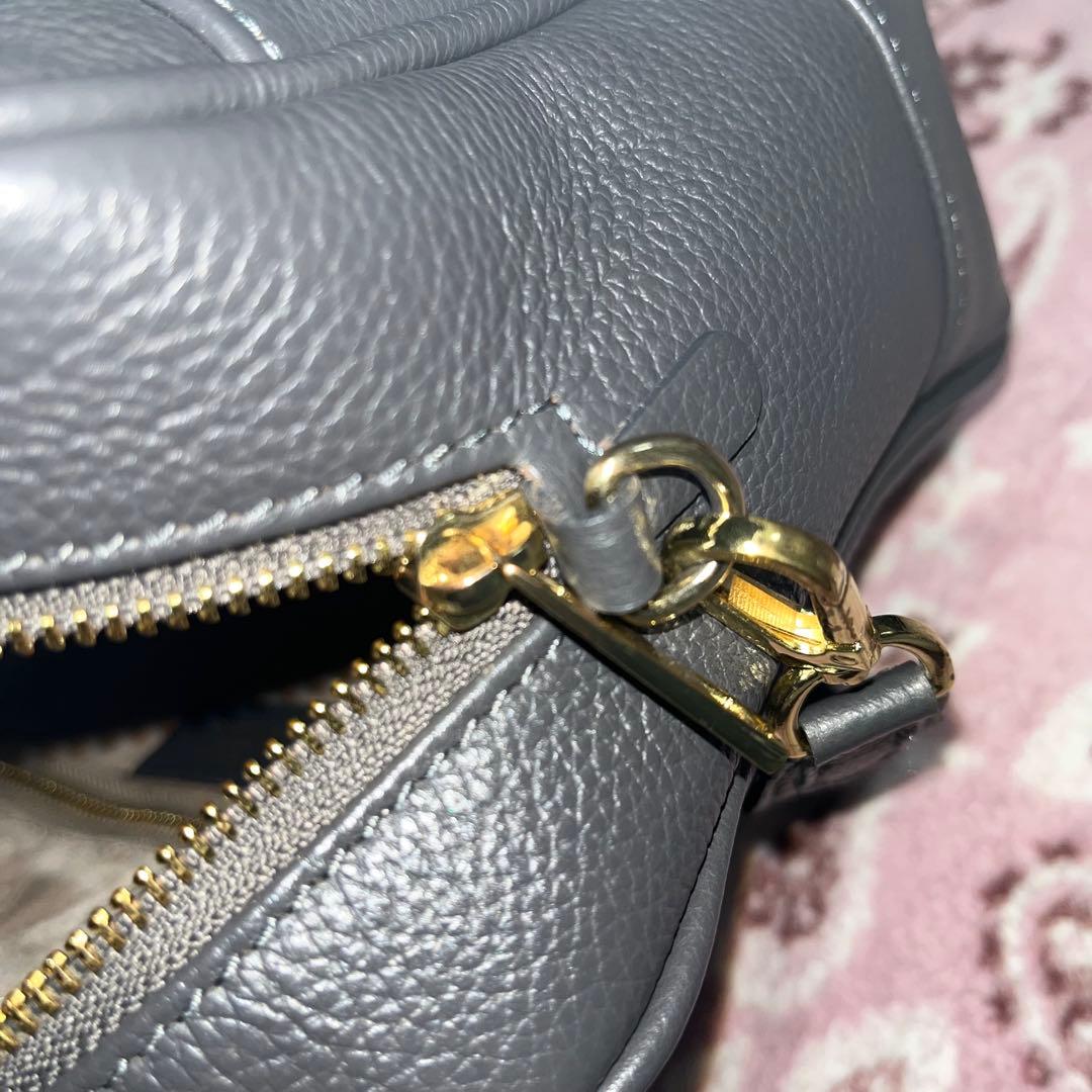 IENA Manuel MILANOマニュエルミラノ　レザーバッグ グレー系