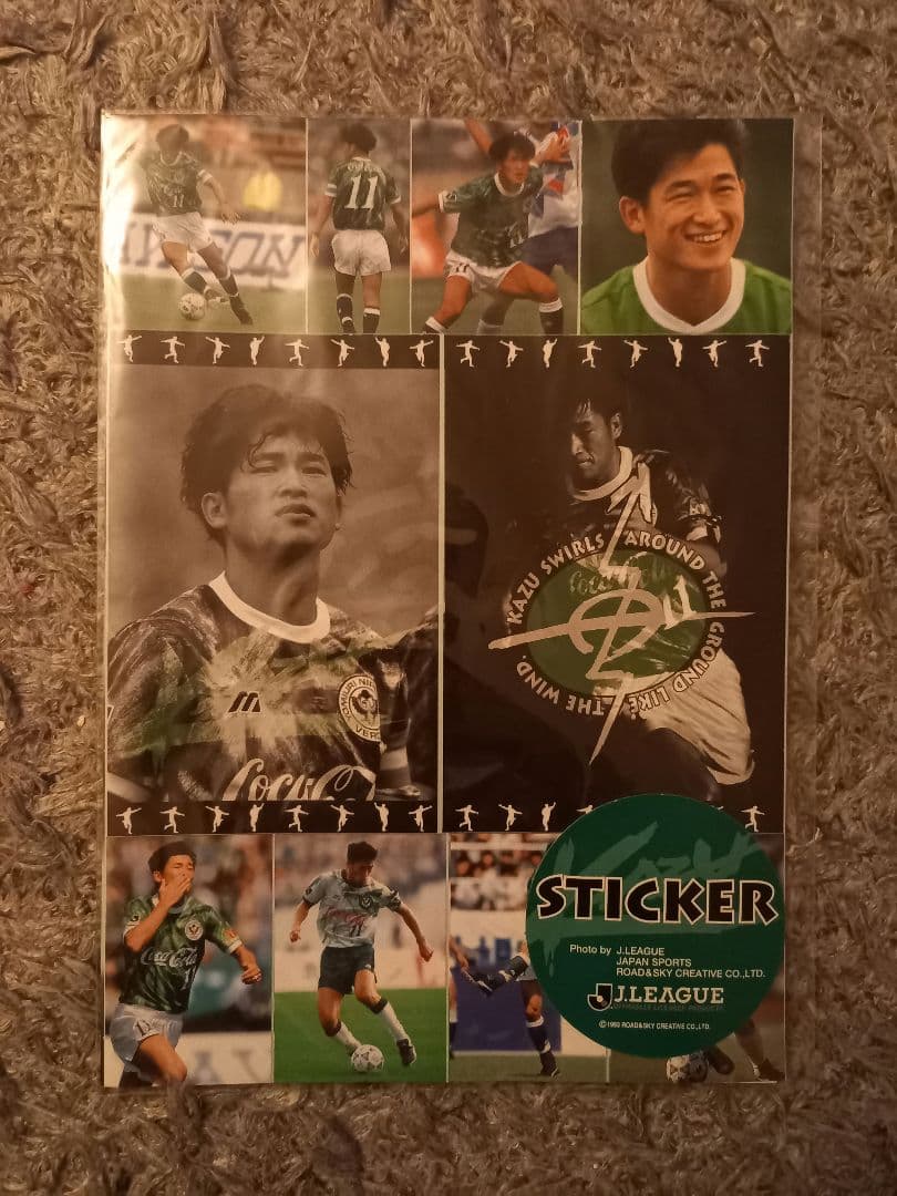 『超希少』KAZU 　三浦知良　ビデオテープ・ステッカー・下敷きセット