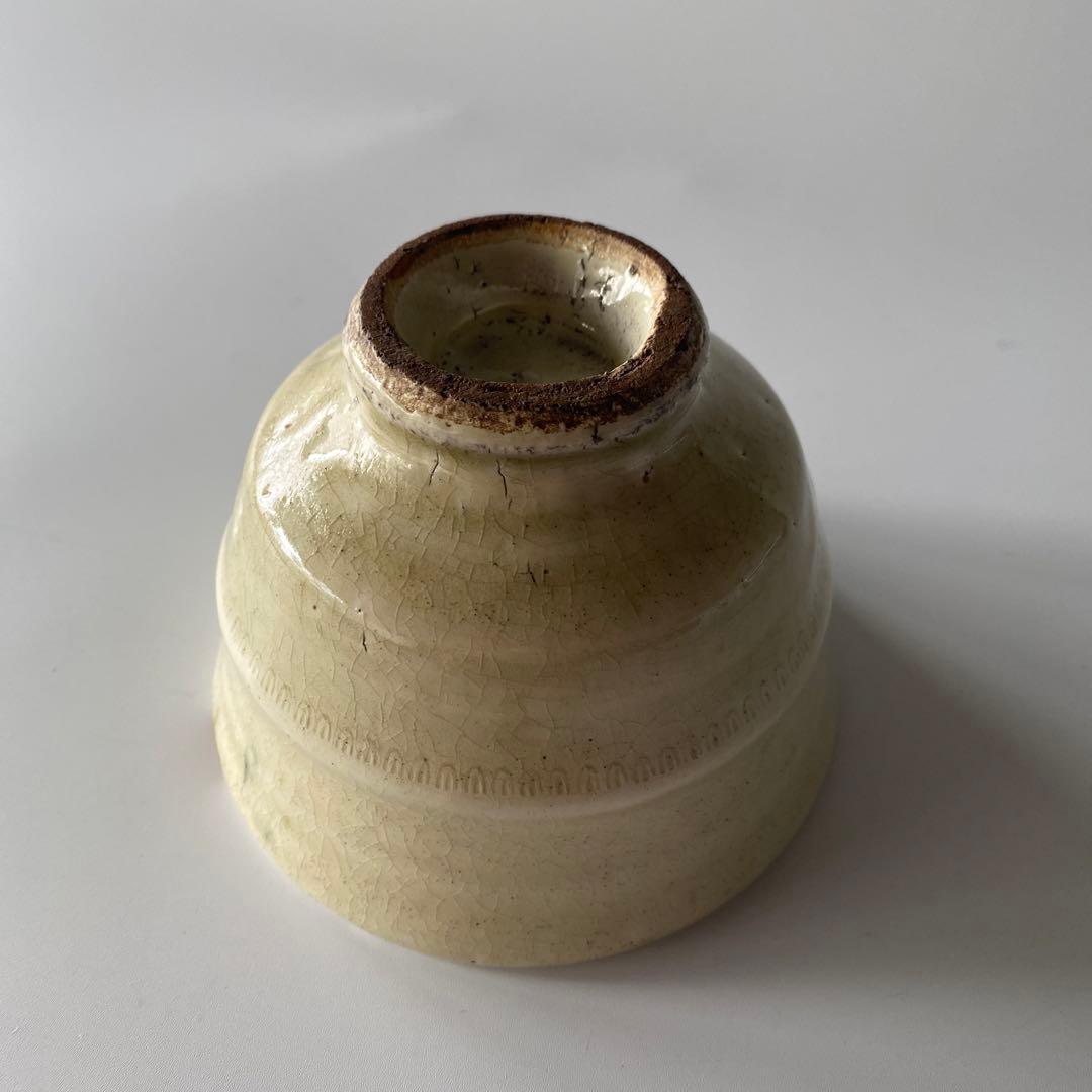 舩木研兒 白釉押紋茶碗 布志名 舩木道忠 バーナードリーチ 山陰 民藝