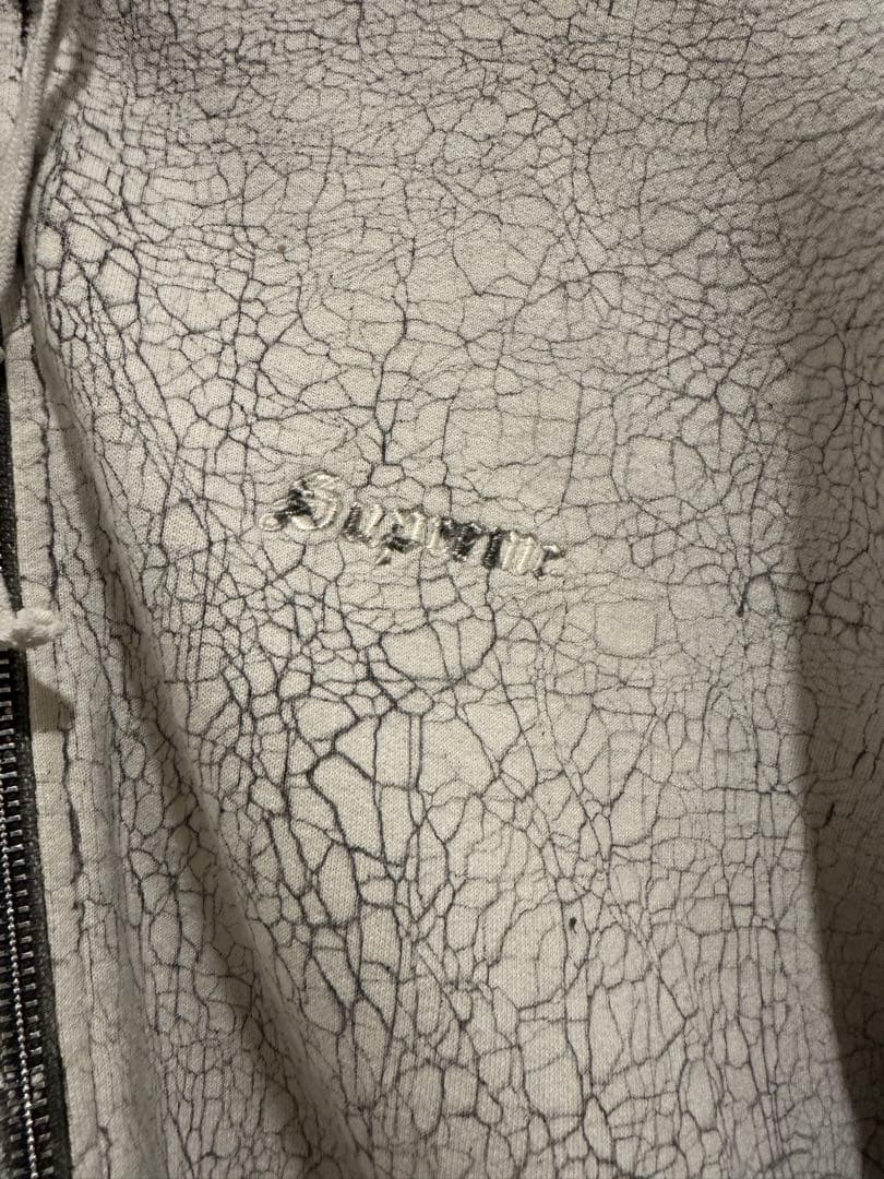 トップス Supreme Crackle Zip Up Hooded Sweatshirt